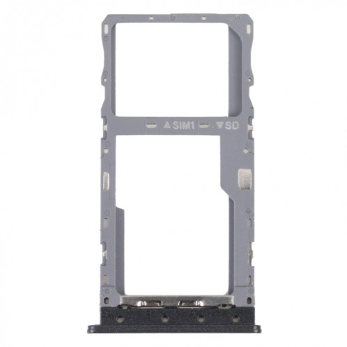 Pour T-Mobile REVVL 4 4G Plateau de carte SIM d'origine + plateau de carte Micro SD (noir) SH767B505-04