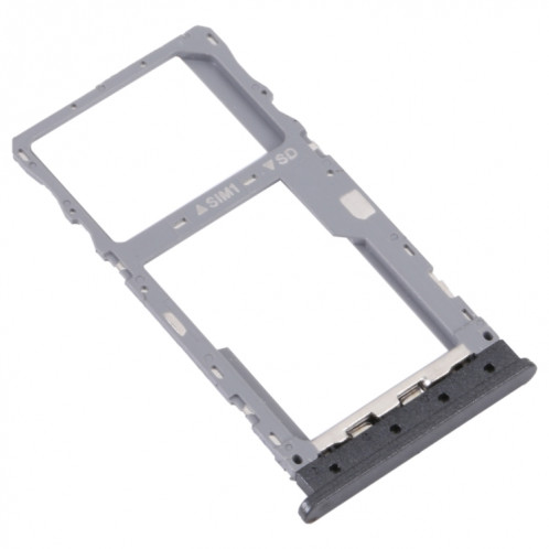 Pour T-Mobile REVVL 4 4G Plateau de carte SIM d'origine + plateau de carte Micro SD (noir) SH767B505-04