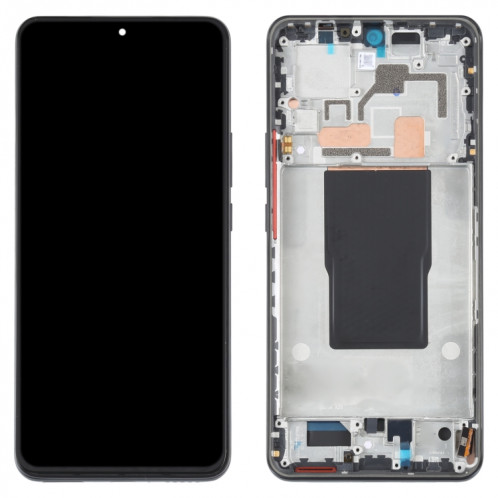 Écran LCD AMOLED d'origine pour Xiaomi Redmi K50 Ultra / 12T / 12T Pro Numériseur Assemblage complet avec cadre (Noir) SH782B953-05