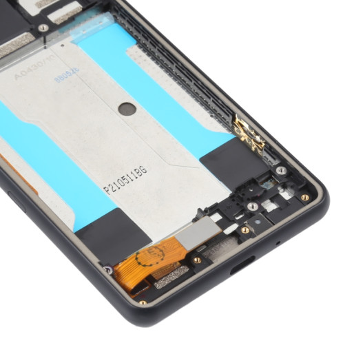 Écran LCD d'origine pour Sony Xperia 10 III SO-52B Assemblage complet du numériseur avec cadre (Noir) SH793B1334-05