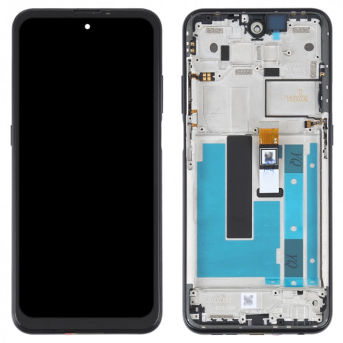 Écran LCD OEM pour Nokia X100 Assemblage complet du numériseur avec cadre (noir) SH03BL1645-05