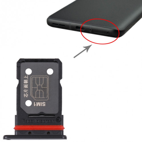 Pour OnePlus 10 Pro NE2210 NE2211 NE2213 NE2215 Plateau de carte SIM + Plateau de carte SIM (Noir) SH832B1229-04