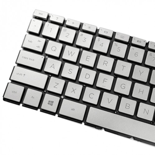 Clavier Version US avec rétroéclairage pour HP Pavilion x360 14-CE 14-DH 14-cd 14m-cd 14t-cd 14-CE000 L47854-171 (Argent) SH844S844-05