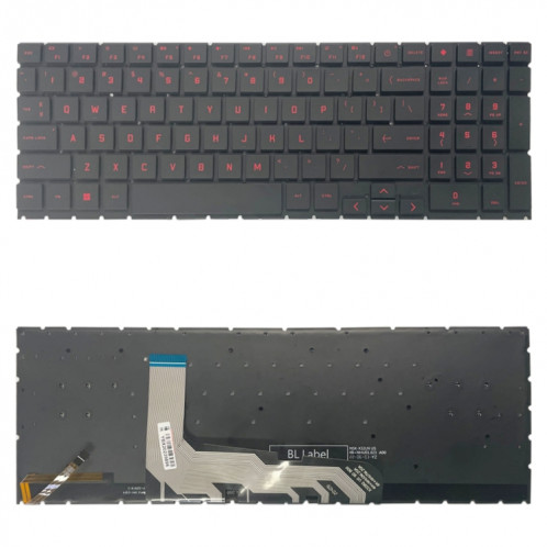 Clavier Version américaine avec rétro-éclairage/touche numérique pour HP OMEN 15 2020 15-EK 15-EN EK1016TX EK1000 EK0018 TPN-Q238 TPN-Q236 SH58461927-05