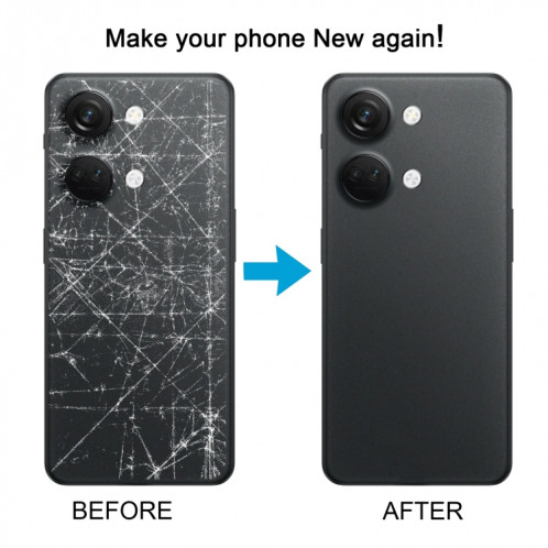 Pour OnePlus Nord 3 couvercle arrière de batterie d'origine avec couvercle d'objectif d'appareil photo (noir) SH62BL1537-07