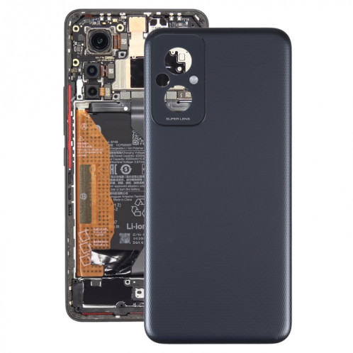 Pour Xiaomi Redmi 11 Prime Couvercle arrière de batterie d'origine (noir) SH72BL357-06