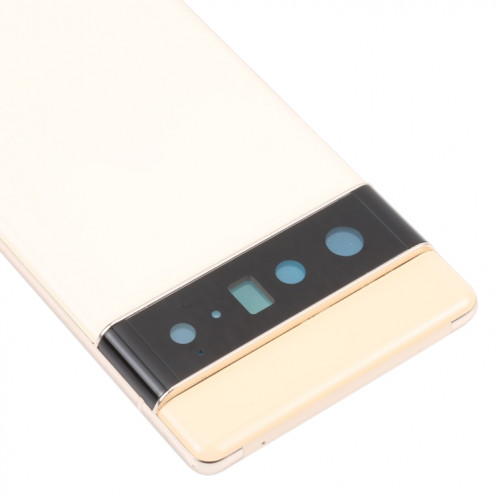 Pour le couvercle arrière de la batterie Google Pixel 6 Pro avec cadre central (or) SH73JL249-06