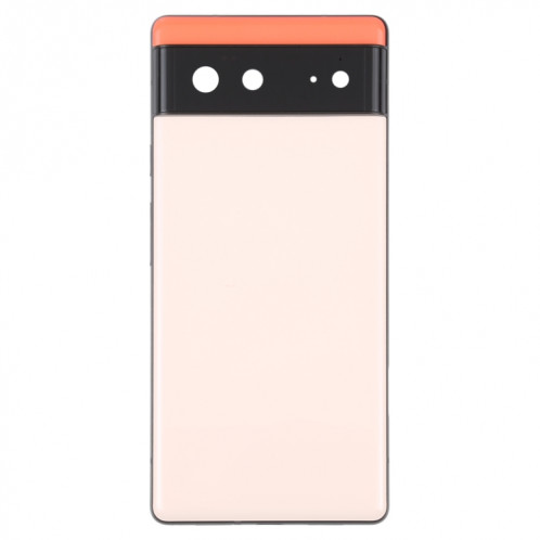 Pour coque arrière de batterie Google Pixel 6 avec cadre central (rose) SH74FL646-06