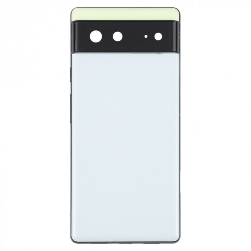 Pour coque arrière de batterie Google Pixel 6 avec cadre central (blanc) SH74WL935-06