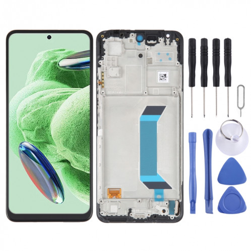 Écran LCD d'origine AMOLED pour Xiaomi Redmi Note 12 Chine / Note 12 5G Assemblage complet du numériseur avec cadre (Noir) SH970B571-05
