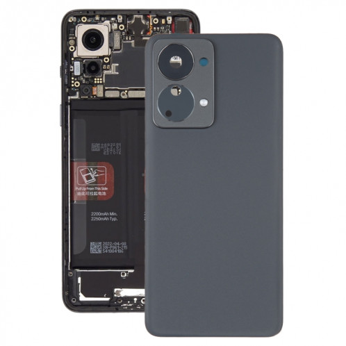 Pour OnePlus Nord 2T CPH2399 CPH2401 Couvercle arrière de la batterie (noir) SH78BL1320-06