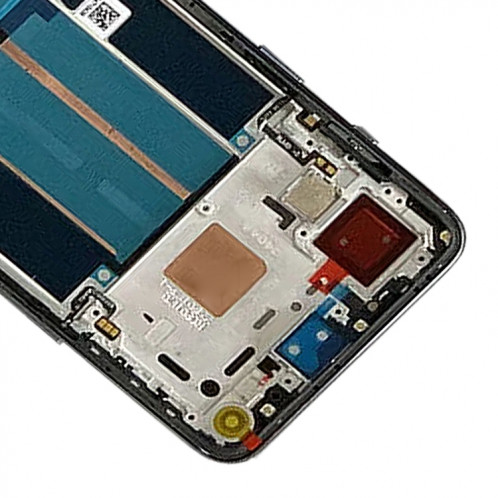 Écran LCD AMOLED pour OnePlus Nord 2T CPH2399 CPH2401 Assemblage complet du numériseur avec cadre (Noir) SH017B45-05
