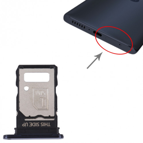 Pour Motorola Moto G200 5G / Edge S30 Plateau de carte SIM d'origine + Plateau de carte SIM (Bleu) SH029L767-04