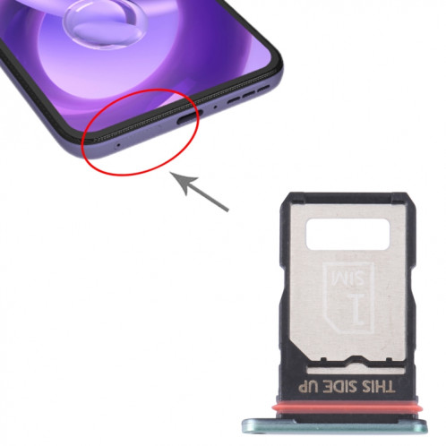 Pour Motorola Edge 30 Neo Plateau de carte SIM d'origine + Plateau de carte SIM (Vert) SH030G1245-04