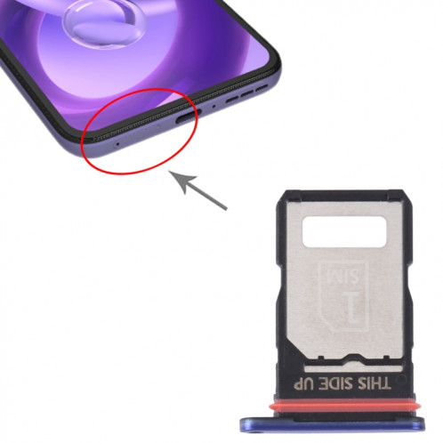Pour Motorola Edge 30 Neo Plateau de carte SIM d'origine + Plateau de carte SIM (Violet) SH030P634-04