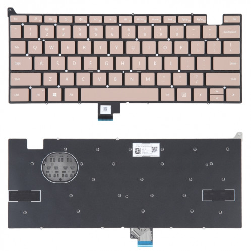Clavier version US sans bouton d'alimentation pour ordinateur portable Microsoft Surface Go 1934 (or) SH057J725-05