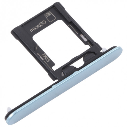 Pour Sony Xperia XZ1 Compact Plateau de carte SIM d'origine + Plateau de carte Micro SD (Bleu) SH066L976-04