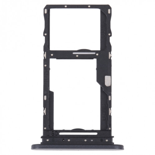 Pour Sony Xperia 10 IV Plateau de carte SIM d'origine + Plateau de carte SIM / Micro SD (Noir) SH067B1328-04