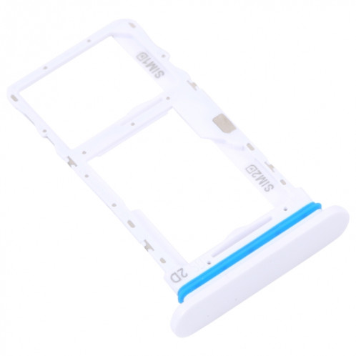 Pour Sony Xperia 10 IV Plateau de carte SIM d'origine + Plateau de carte SIM / Micro SD (Blanc) SH067W232-04