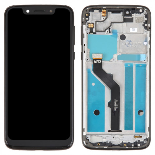 Écran LCD d'origine pour Motorola Moto G6 Play Digitizer Assemblage complet avec cadre (noir) SH13BL1174-05