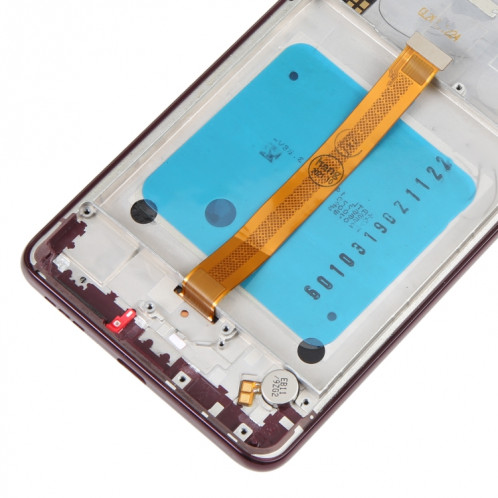Ecran LCD d'origine pour Motorola Moto One Hyper Digitizer Assemblage complet avec cadre (Rouge violacé) SH16ZH836-05