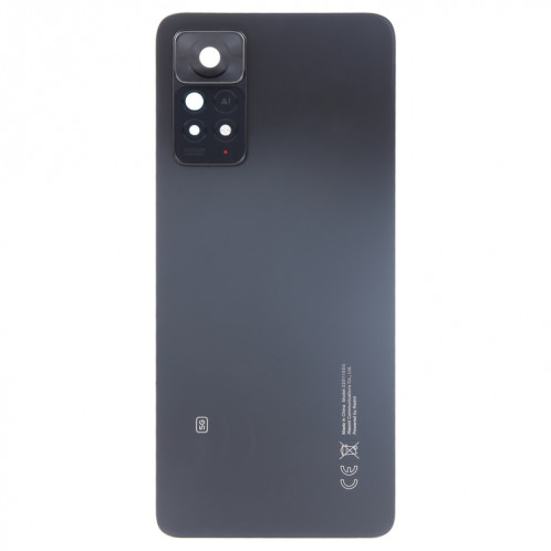 Pour Xiaomi Redmi Note 11 Pro + 5G Inde Couvercle arrière de batterie d'origine avec couvercle d'objectif d'appareil photo (noir) SH24BL832-06