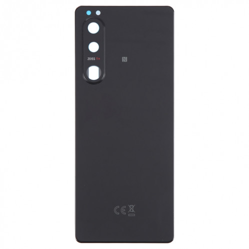 Pour Sony Xperia 5 III Couvercle arrière de batterie d'origine avec couvercle d'objectif d'appareil photo (noir) SH55BL242-07