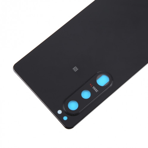 Pour Sony Xperia 5 III Couvercle arrière de batterie d'origine avec couvercle d'objectif d'appareil photo (noir) SH55BL242-07