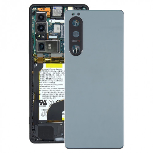 Pour Sony Xperia 5 III Couvercle arrière de batterie d'origine avec couvercle d'objectif d'appareil photo (vert) SH55GL1091-07