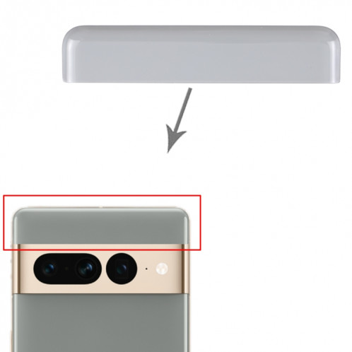 Pour Google Pixel 7 Pro Original Front Upper Top Back Cover (Gris) SH176H436-05