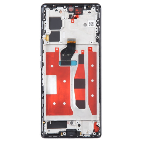 Écran LCD d'origine pour Honor 70 Digitizer Full Assembly avec cadre (noir) SH181B912-06