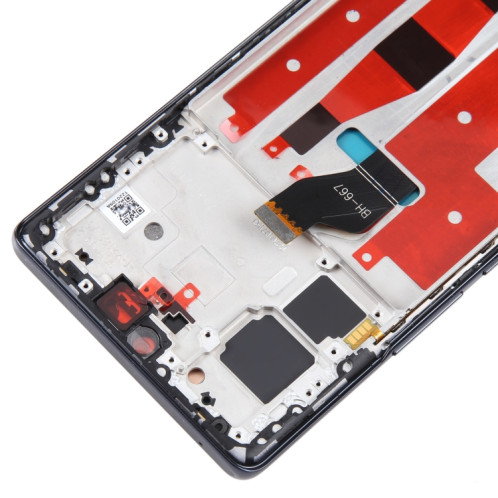 Écran LCD d'origine pour Honor 70 Digitizer Full Assembly avec cadre (noir) SH181B912-06