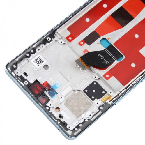 Écran LCD d'origine pour Honor 70 Digitizer Full Assembly avec cadre (vert) SH181G1073-06