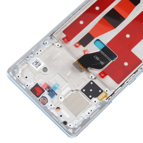 Écran LCD d'origine pour Honor 70 Digitizer Full Assembly avec cadre (bleu) SH181L207-06