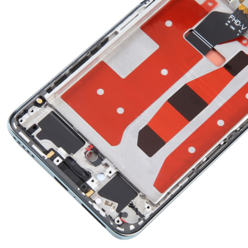 Écran LCD d'origine pour Honor 60 Pro Digitizer Full Assembly avec cadre (vert) SH182G1126-06