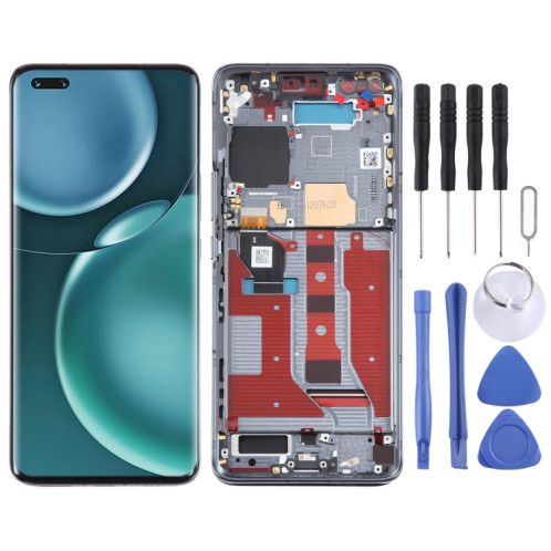 Écran LCD d'origine pour Honor Magic4 Pro Digitizer Assemblage complet avec cadre (noir) SH184B1153-06