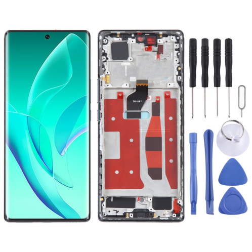 Écran LCD d'origine pour Honor 60 Digitizer Full Assembly avec cadre (noir) SH186B509-06