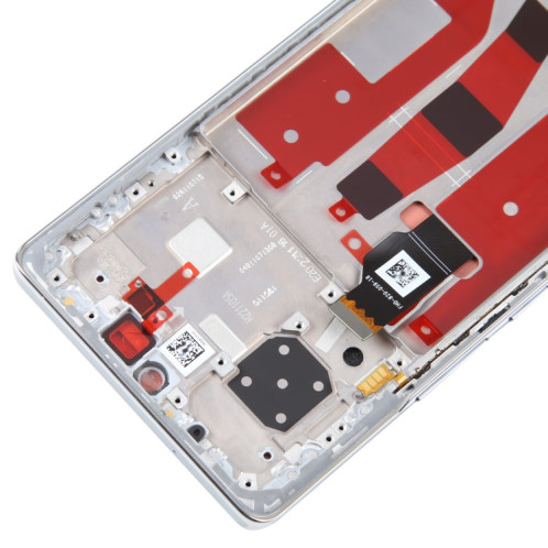 Ecran LCD d'origine pour Honor 80 Digitizer Full Assembly avec cadre (Argent) SH187S151-06
