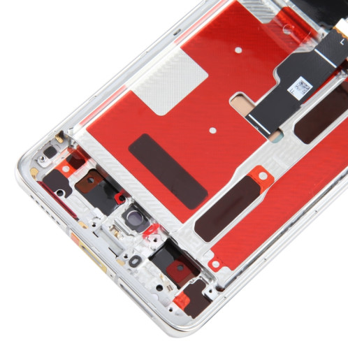 Écran LCD d'origine pour Huawei P50 Pro Numériseur Assemblage complet avec cadre (Argent) SH189S1252-06