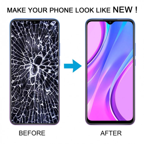 Écran LCD d'origine et assemblage complet de numériseur pour Xiaomi Redmi 9 Inde Version M2006C3MII M2004C3MI SH61971865-00