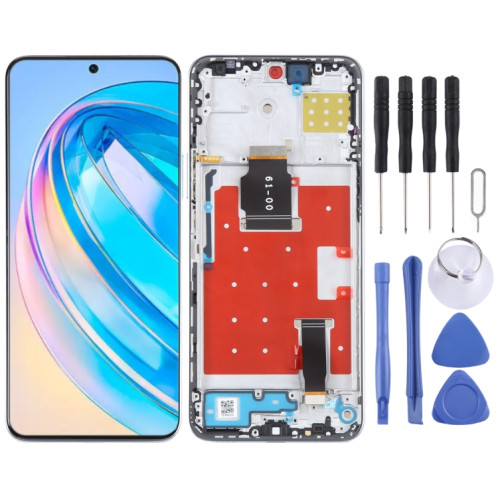 Écran LCD d'origine pour Honor X8a Digitizer Full Assembly avec cadre (vert) SH200G695-06