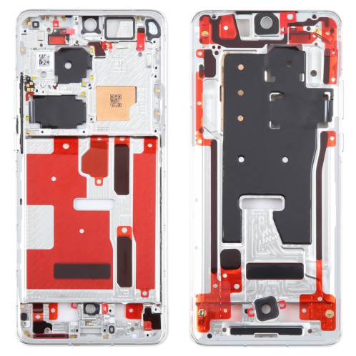Pour Huawei P50 Pro Original Front Housing LCD Frame Bezel Plate (Argent) SH211S385-06