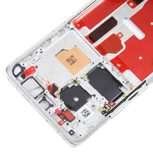Pour Huawei P50 Pro Original Front Housing LCD Frame Bezel Plate (Argent) SH211S385-06