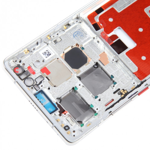 Pour Huawei Mate 40 Pro Original Front Housing LCD Frame Bezel Plate (Argent) SH217S1777-06