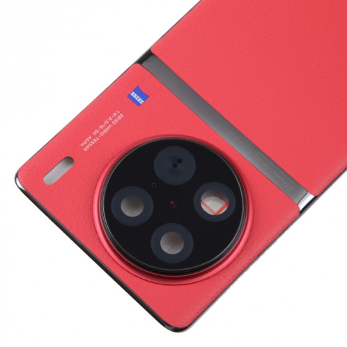 Pour vivo X90 Pro couvercle arrière de batterie d'origine avec couvercle d'objectif d'appareil photo (rouge) SH52RL830-06