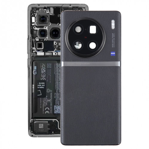 Pour vivo X90 Pro + couvercle arrière de batterie d'origine avec couvercle d'objectif d'appareil photo (noir) SH53BL1636-06