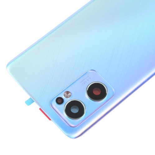 Pour OPPO Reno7 5G Couvercle arrière de batterie d'origine avec couvercle d'objectif d'appareil photo (bleu) SH59LL692-06