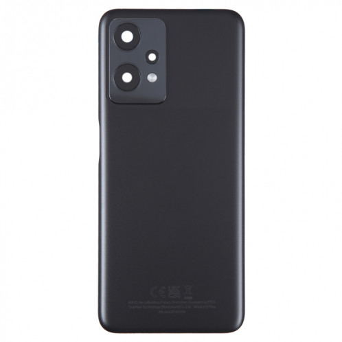 Pour OnePlus Nord CE 2 Lite 5G Couvercle arrière de batterie d'origine avec couvercle d'objectif d'appareil photo (noir) SH62BL296-06