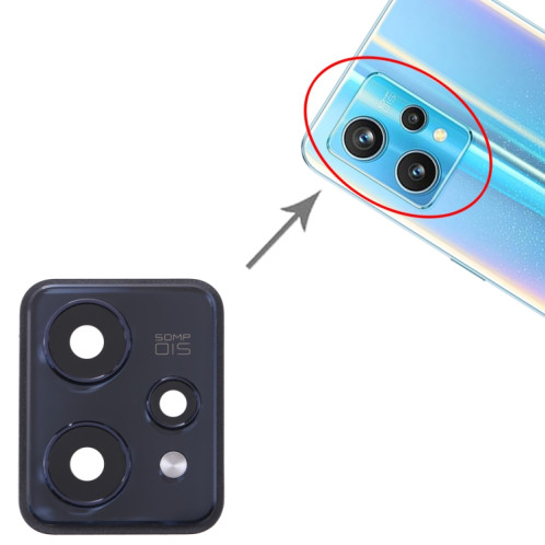 Pour Realme 9 Pro + cache d'objectif d'appareil photo d'origine (noir) SH267B1826-04