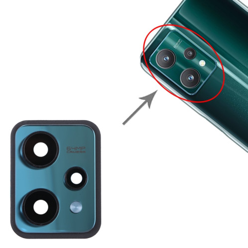 Pour le couvercle d'objectif d'appareil photo d'origine Realme 9 Pro (vert) SH271G759-04